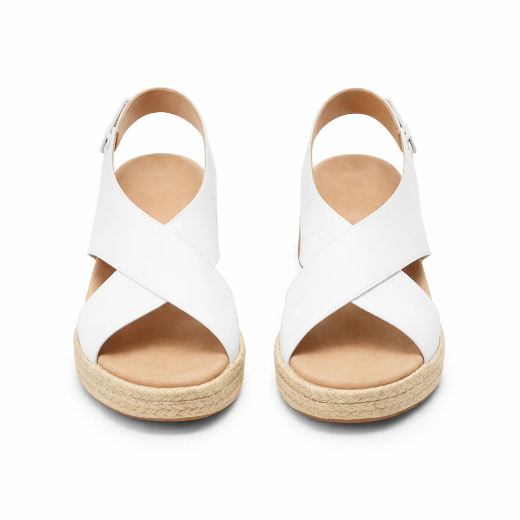 Sandales Compensées Espadrilles Femme | Lanières Croisées | Bride Arrière - Image 5