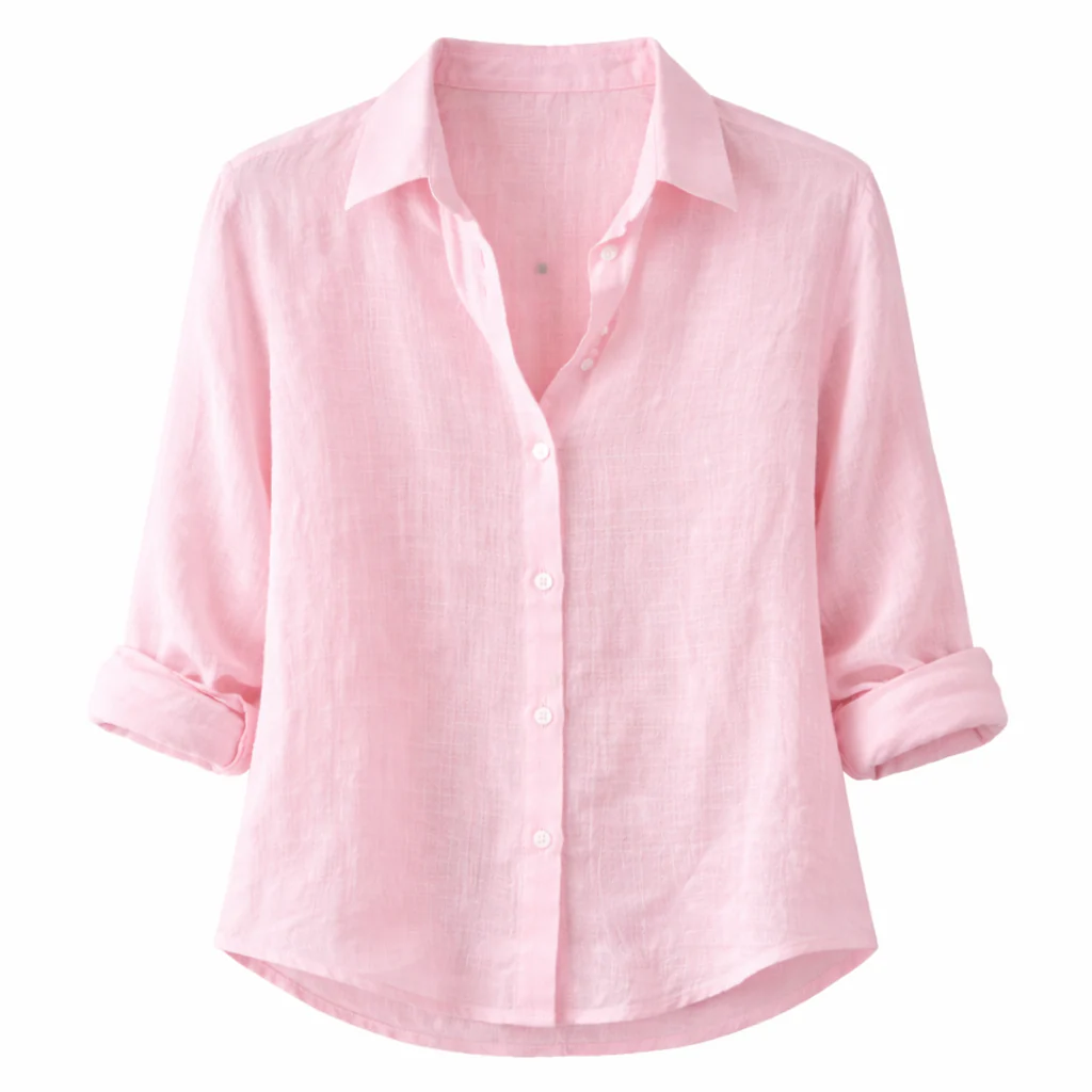 Blouse en lin femme | Respirant | Coupe décontractée - Image 7