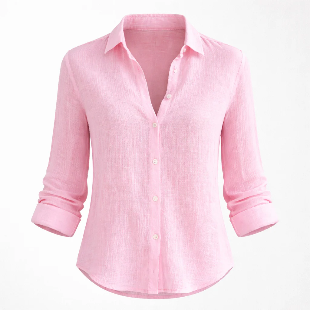 Chemise en lin femme | Été léger | Haut décontracté quotidien - Image 7