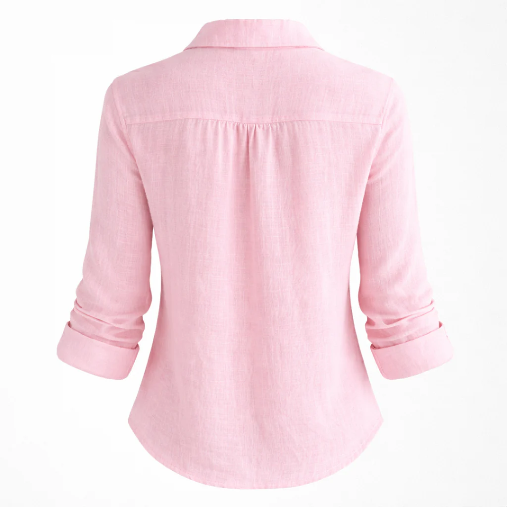Chemise en lin femme | Été léger | Haut décontracté quotidien - Image 8