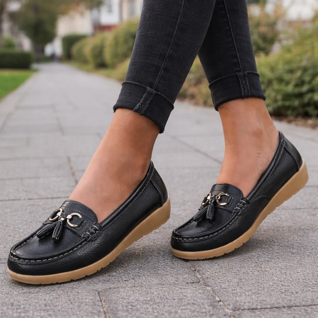 Mocassins pour femmes | Confort ergonomique | Chaussures de marche décontractées sans lacets - Image 4