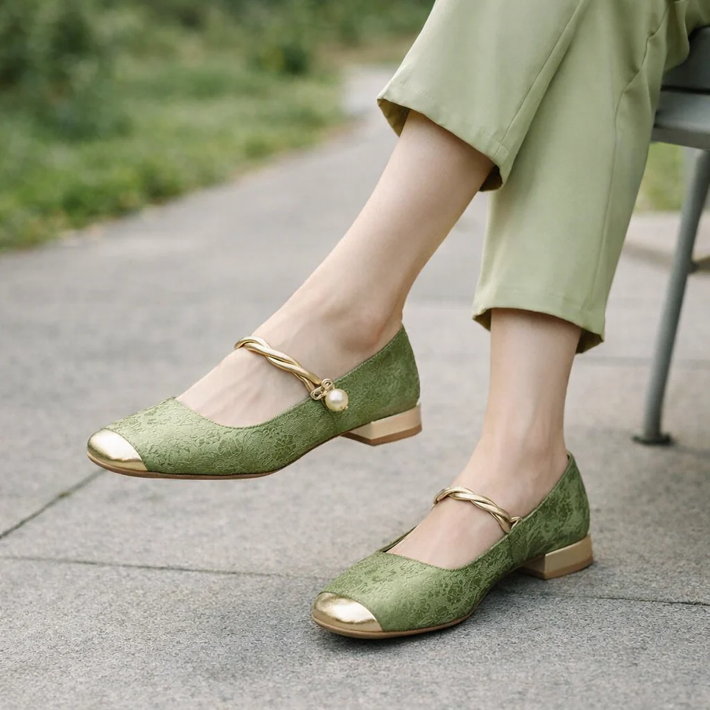 Ballerines Mary Jane pour femmes | Talon bas | Bout carré, chaussures de confort - Image 2