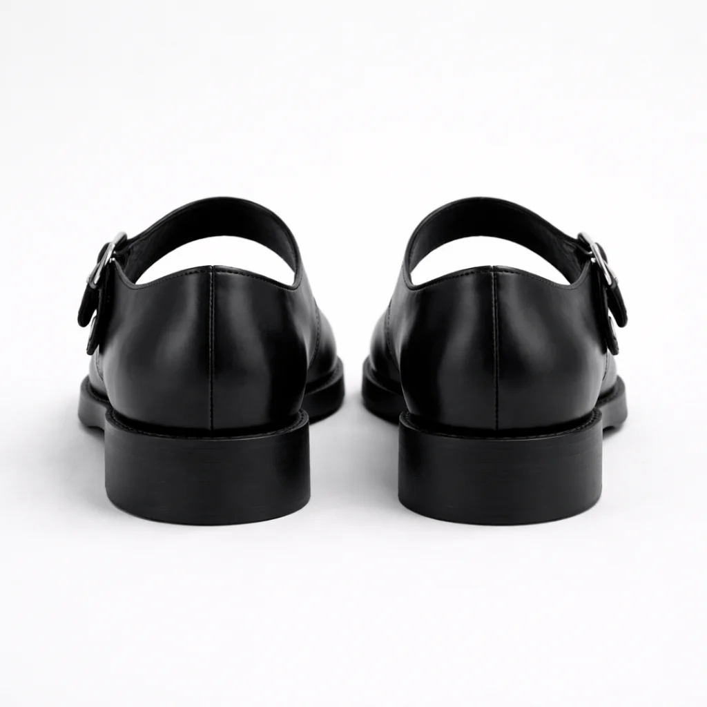 Chaussures Mary Jane pour Femmes | Cuir Noir | Lanière à Boucle, Confort Ajusté - Image 5