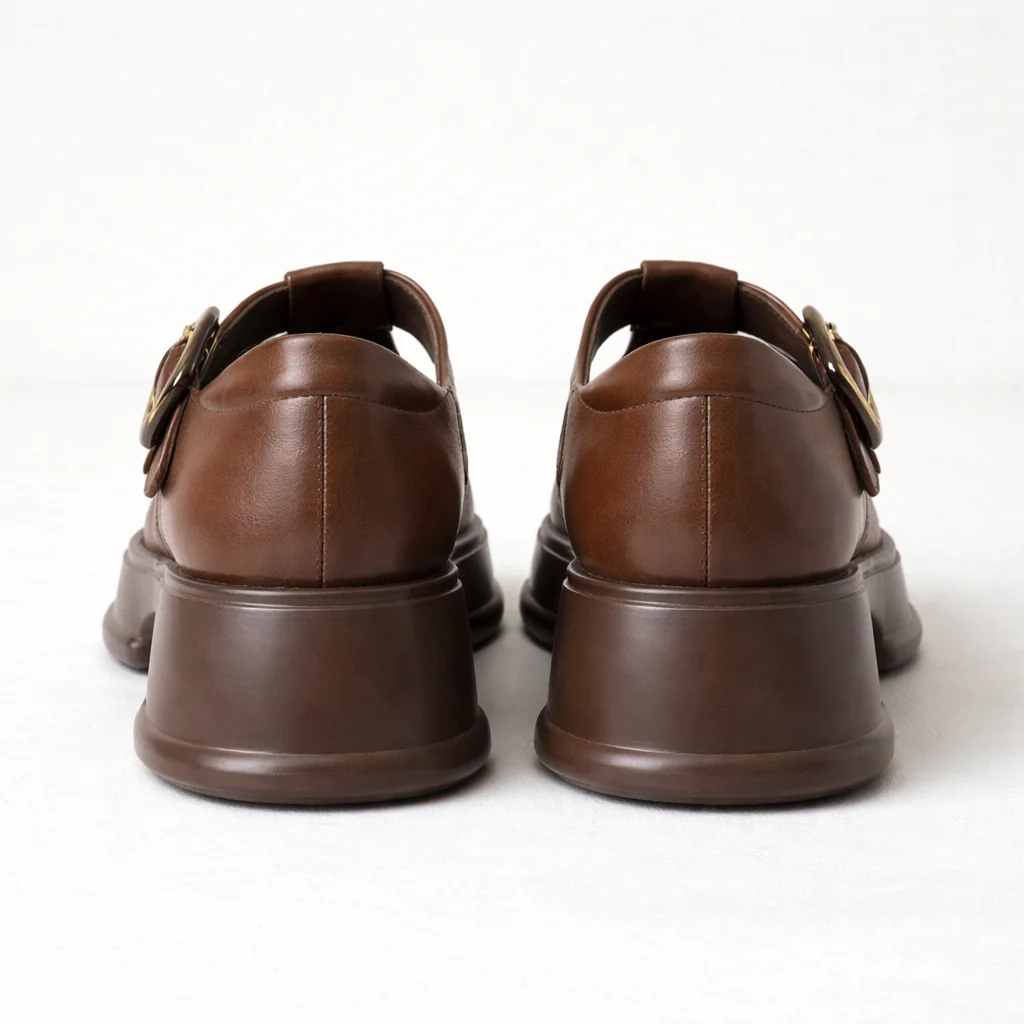Chaussures Mary Jane pour femmes | Talon bloc plateforme, boucle cuir - Image 7