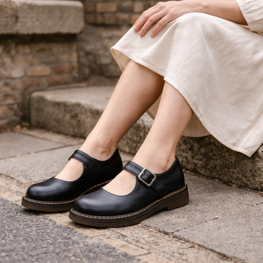 Chaussures Mary Jane pour femmes | Bout rond, sangle à boucle | Semelle confortable - Image 3