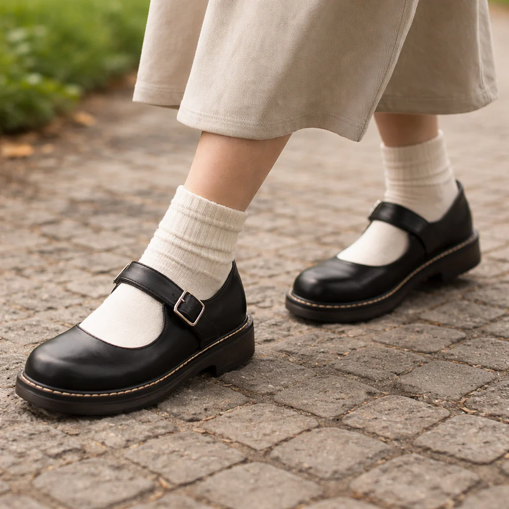 Chaussures Mary Jane Femme | Bout Rond | Bride Boucle, Talon Bas - Image 2