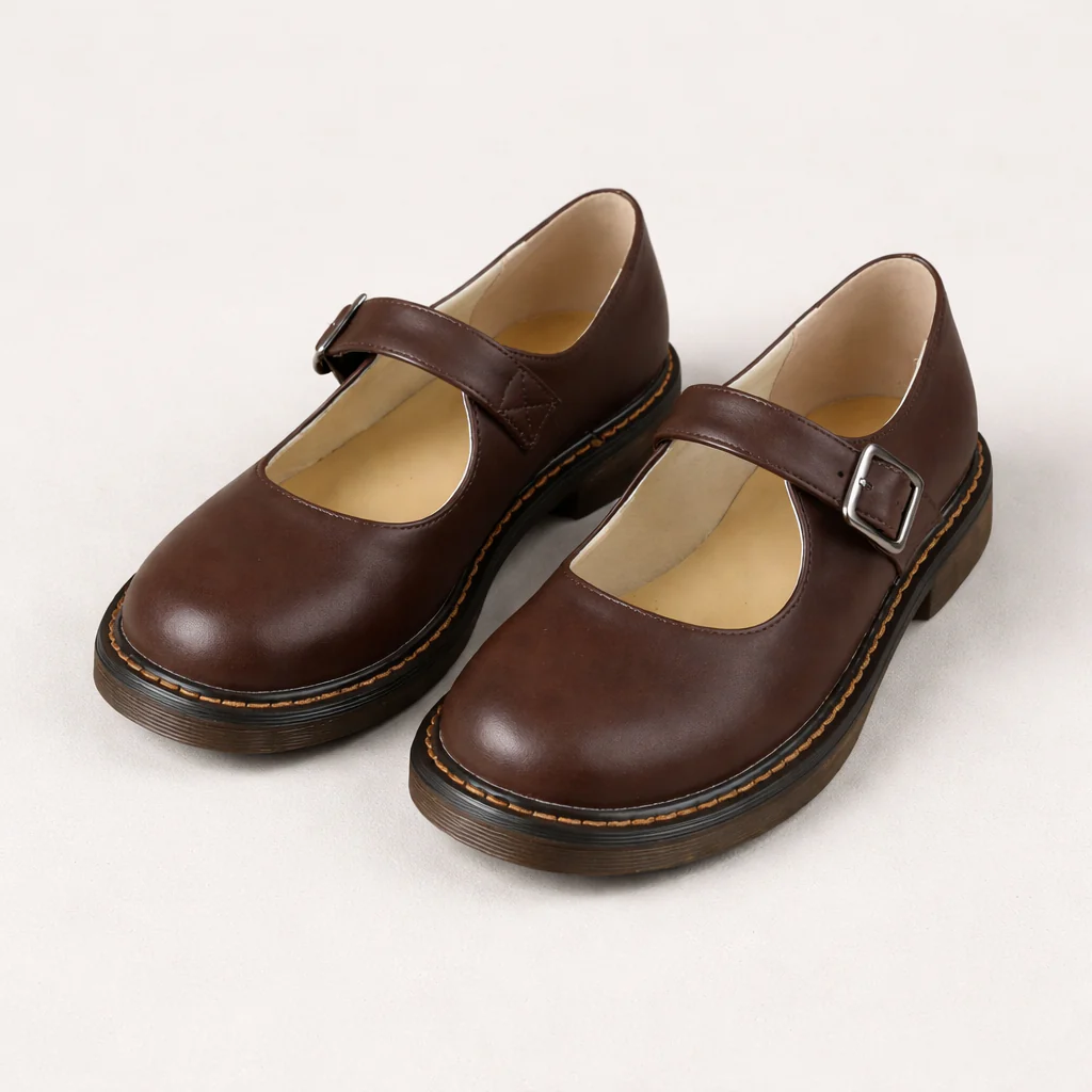 Chaussures Mary Jane Femme | Bout Rond | Bride Boucle, Talon Bas - Image 4