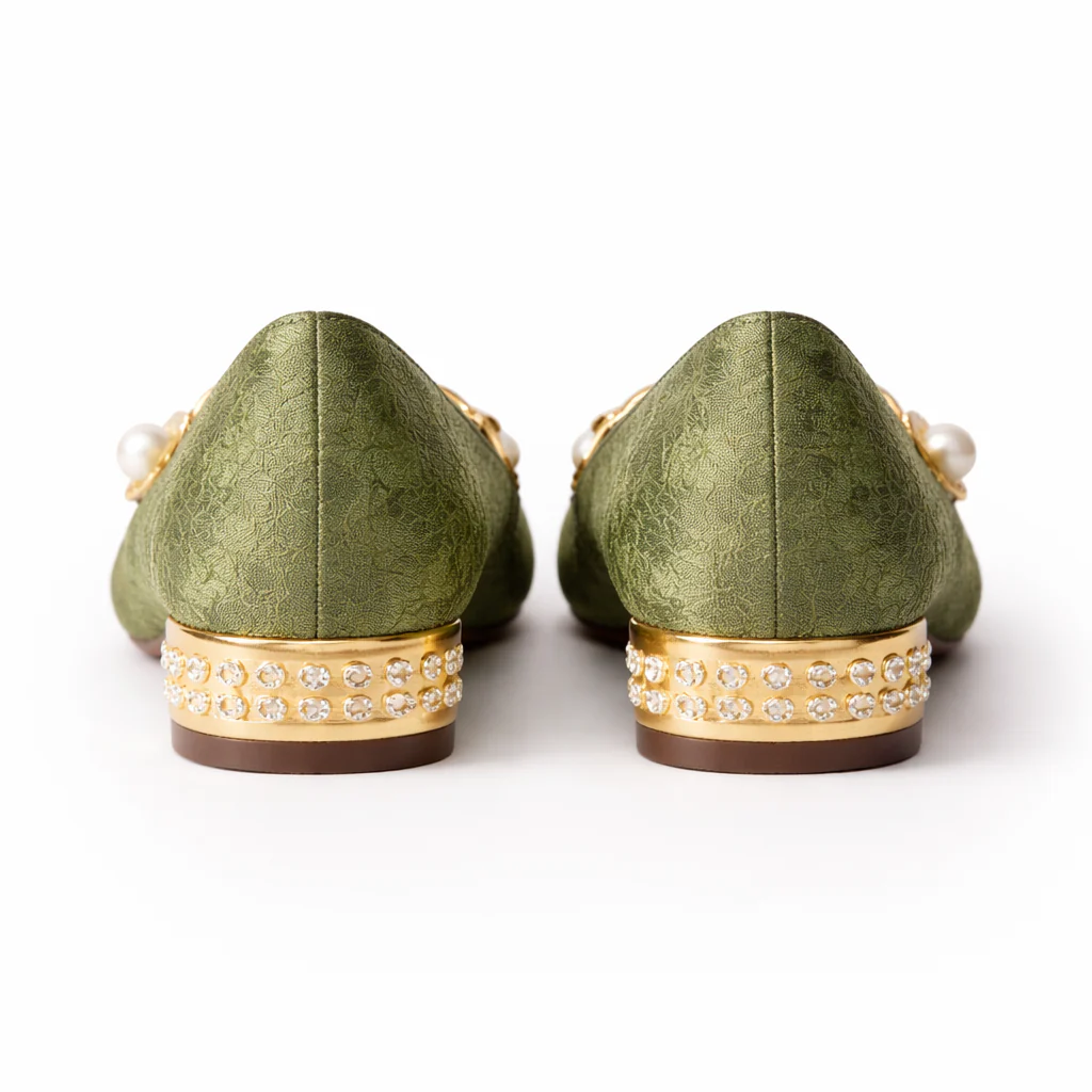 Chaussures Mary Jane pour femmes | Bout carré, Confort orthopédique | Ballerines avec bride perlée - Image 7