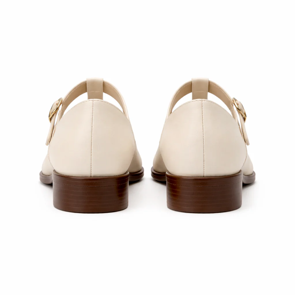 Chaussures Mary Jane pour femmes | T-Strap, talon bas | Détail Brogue - Image 7