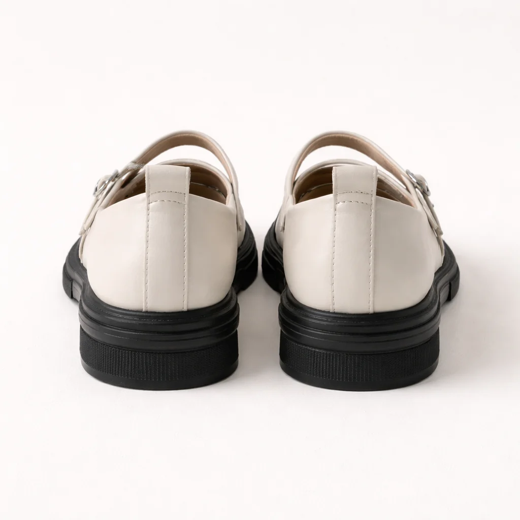 Chaussures Mary Jane pour Femmes | Ballerines Bicolores, Double Bride | Bout Verni - Image 6