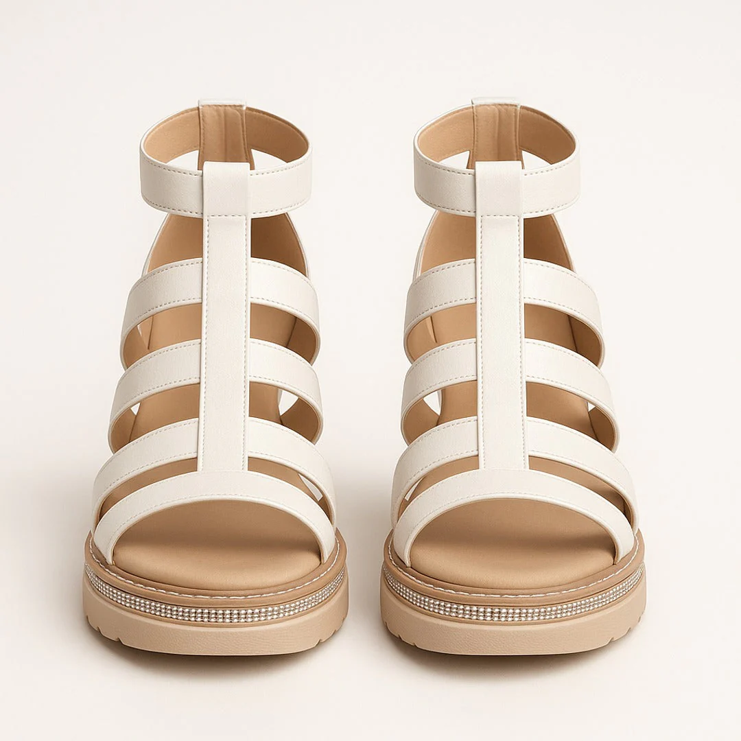 Sandales Orthopédiques Femme | Compensée, Gladiateur | Confort Rembourré - Image 5