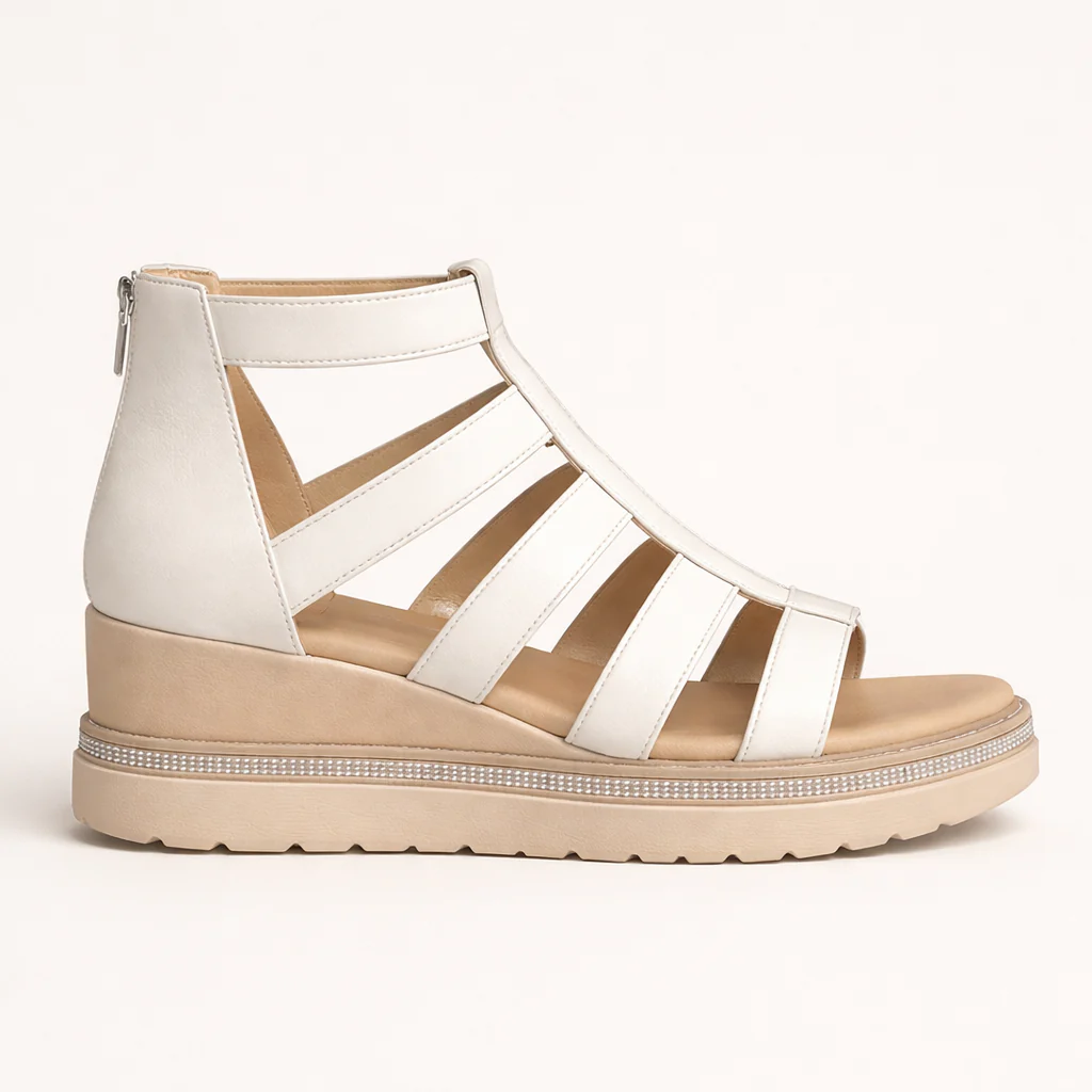 Sandales Orthopédiques Femme | Compensée, Gladiateur | Confort Rembourré - Image 6