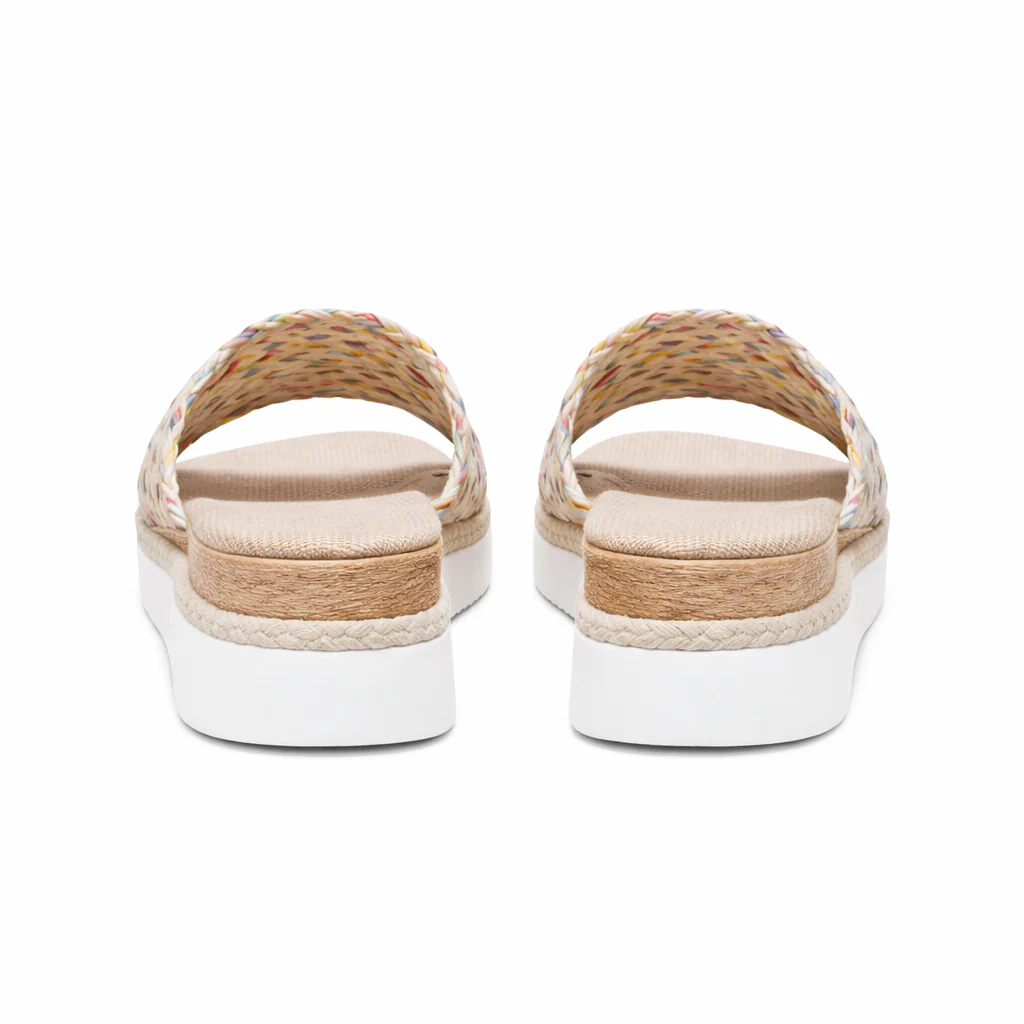 Sandales pour femmes | Semelle compensée, tissée, bout ouvert - Image 9
