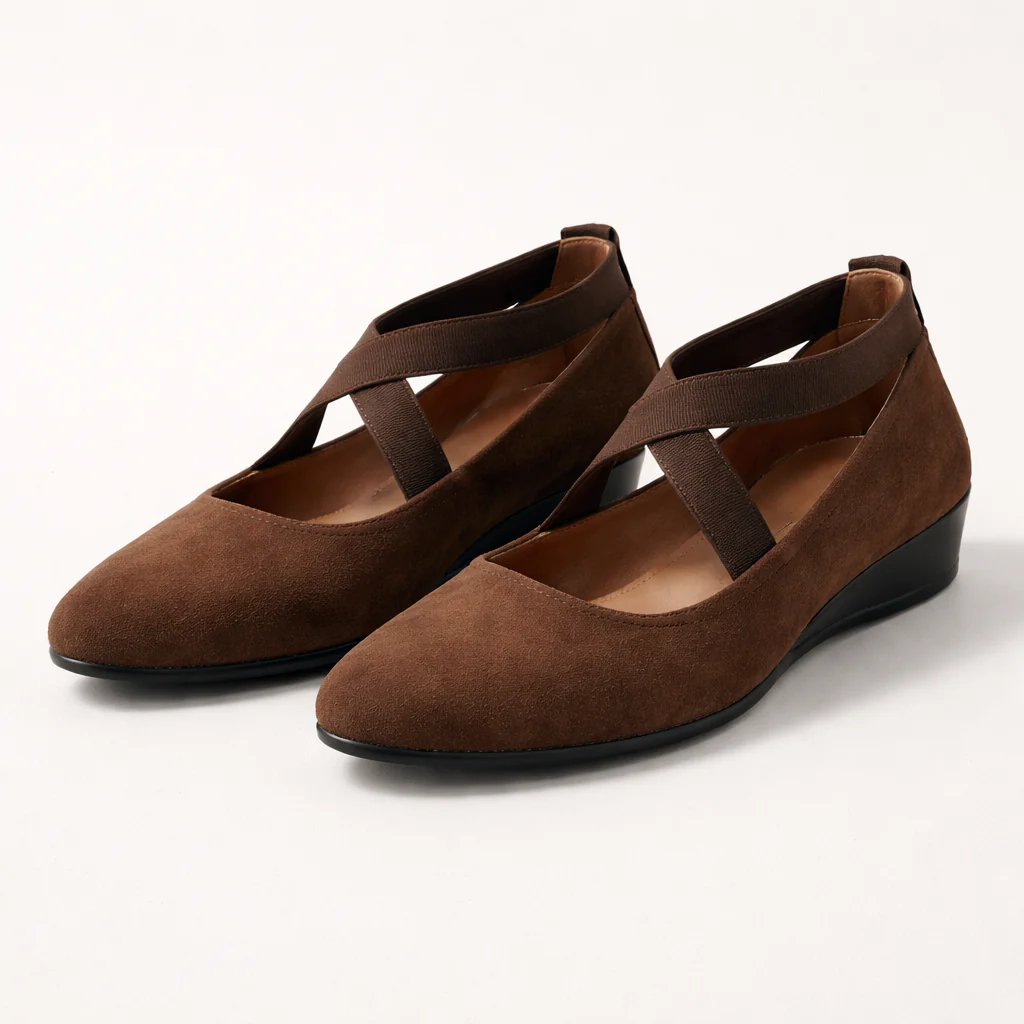 Ballerines Compensées Femme | Soutien Orthopédique, Bout Pointu, Bride Cheville - Image 6