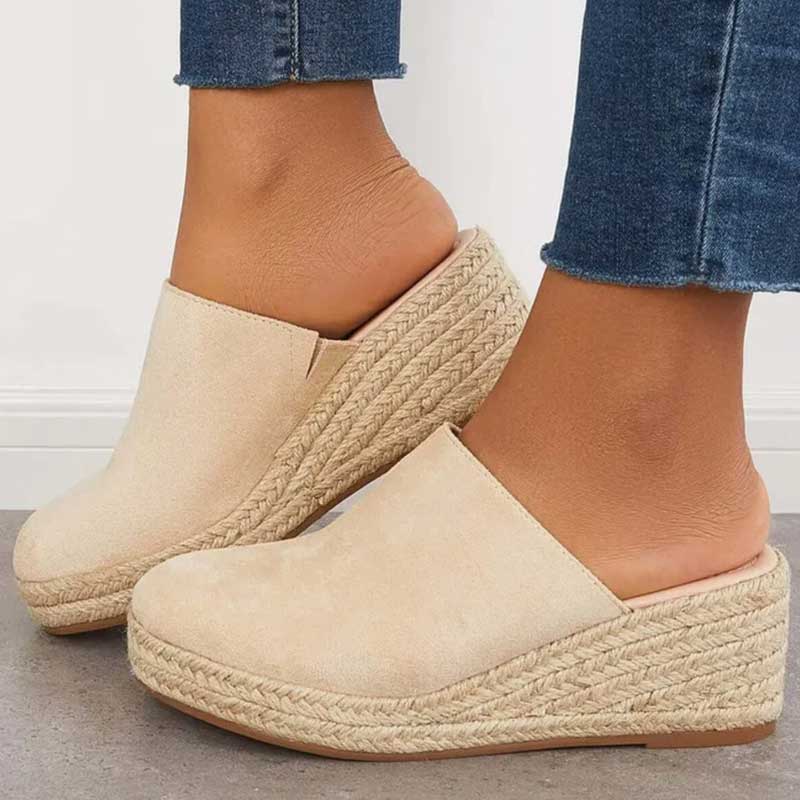 Mules Compensées Femme | Style Espadrille | Confort & Élégance - Image 2