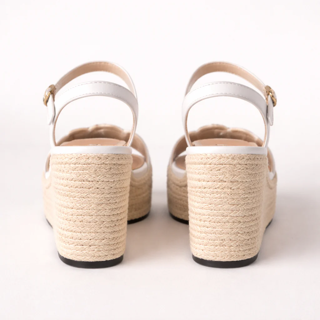 Sandales Compensées Femme | Bride Cheville, Plateforme | Espadrille, Soutien Rembourré - Image 6