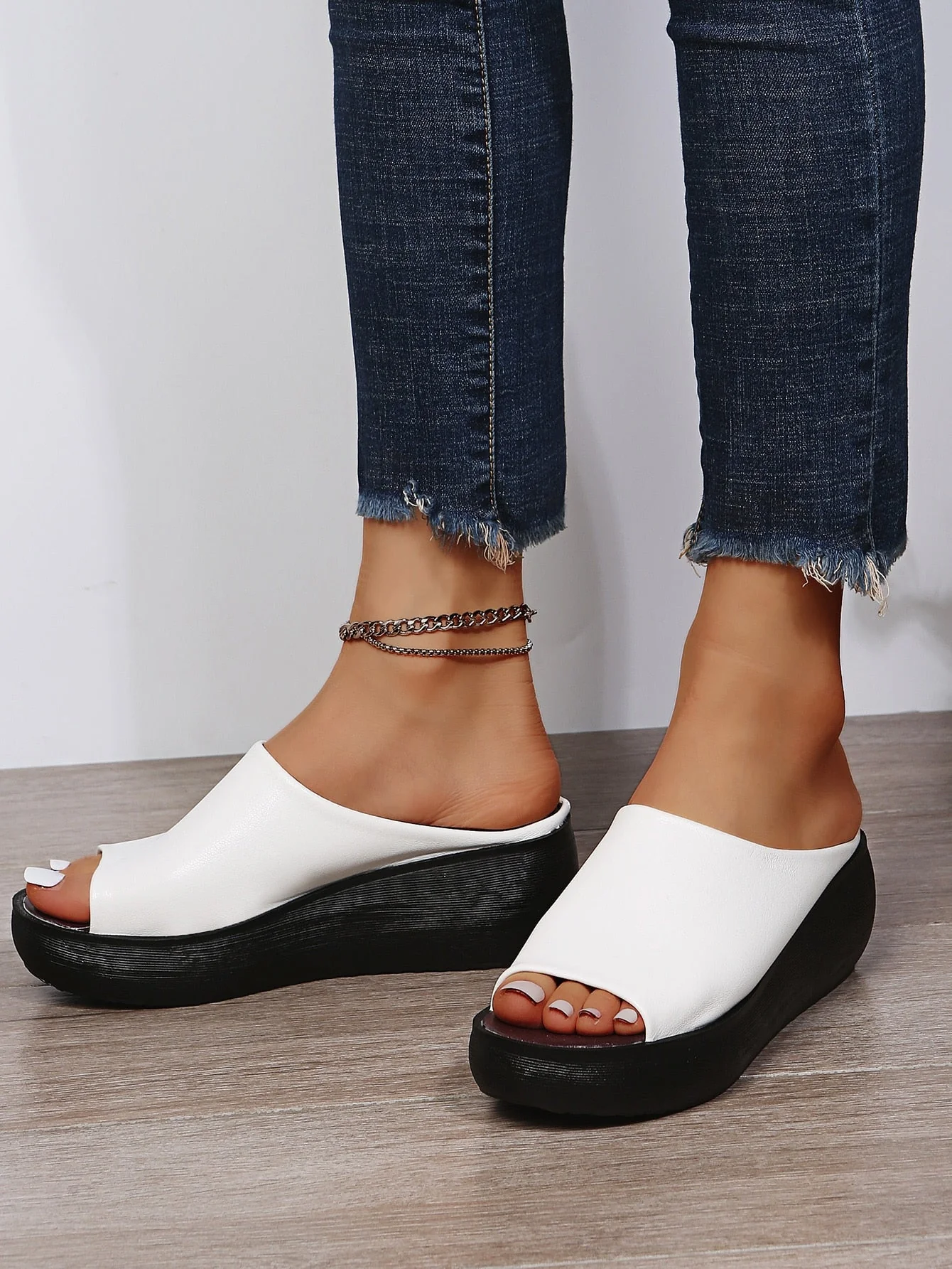 Sandales Compensées Femme | Bout Ouvert, Respirantes, Confortables - Image 3