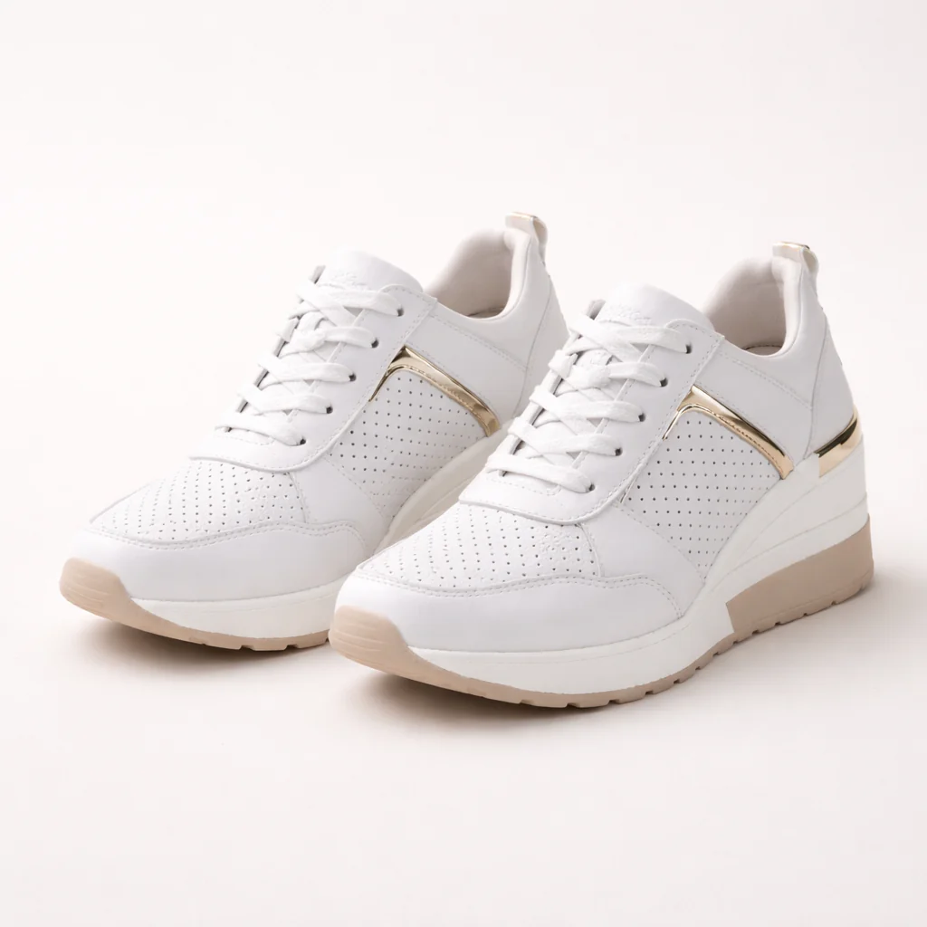 Baskets Compensées pour Femmes | Confortables, Élégantes | Perforées - Image 6