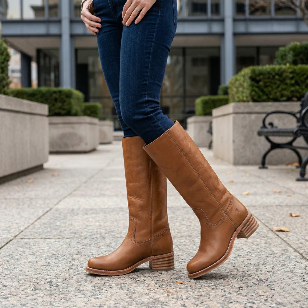 Bottes Structurées Hautes Wulfrun pour Femme | Cuir Premium - Image 5