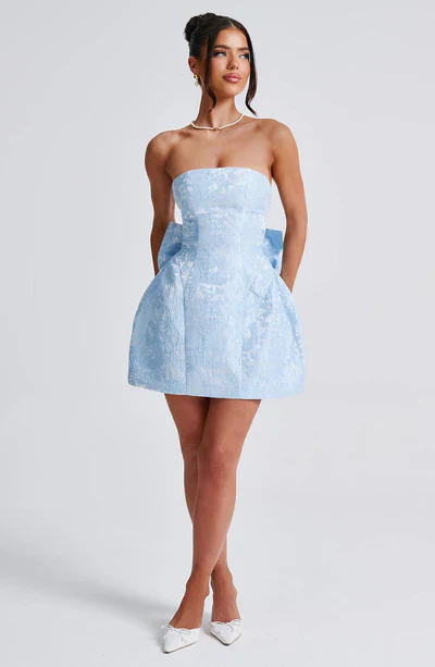 Yanci - Robe de bal mini luxe - Sans bretelles - Nœud - Image 6