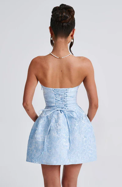Yanci - Robe de bal mini luxe - Sans bretelles - Nœud - Image 7