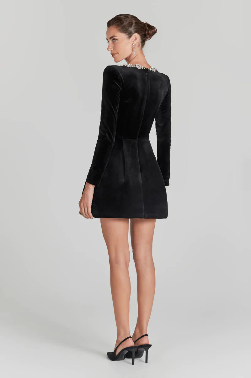Yassy - Robe de Bal en Velours - Patchwork - Décolleté Carré - Image 4
