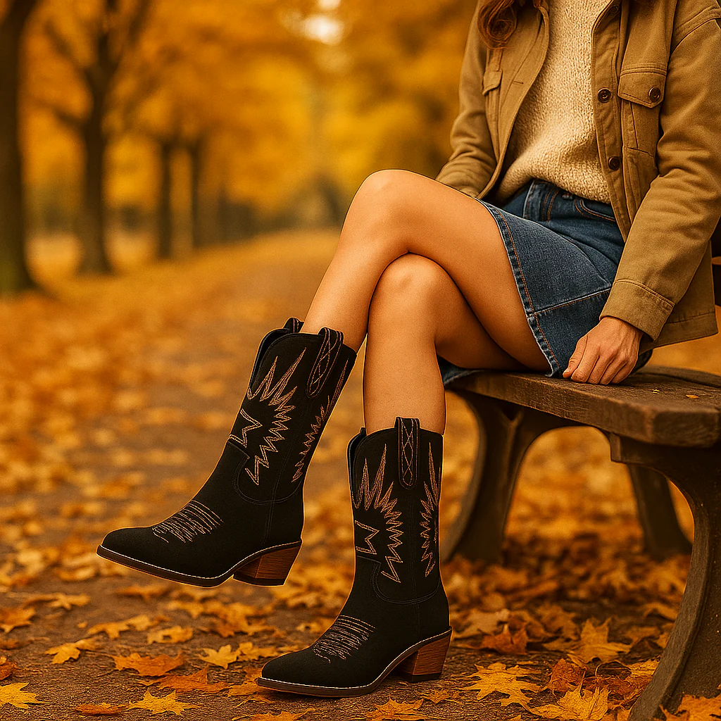 Yna – Bottes Western Brodées Vintage - Image 6